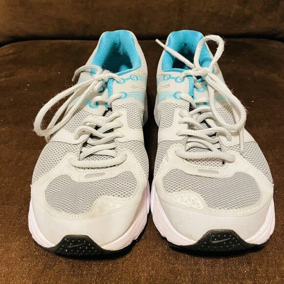 Excellent NIKE Structure 15 Running Shoes Womens 9.5 US 41 EUR Light Grey Turq. - Picture 7 of 11